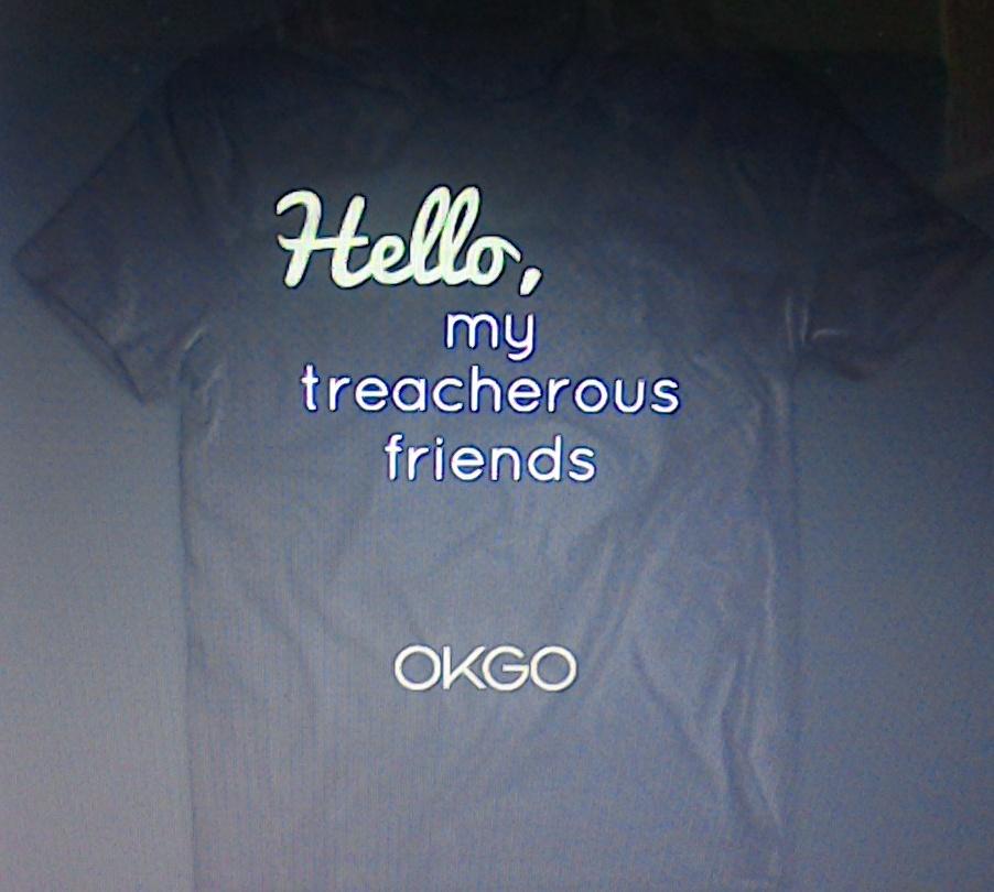 MardinL17's tweet photo. I can FINALLY have an @okgo t-shirt!! Thanks to @emphasisbrand http://t.co/TnKsxnOZLg