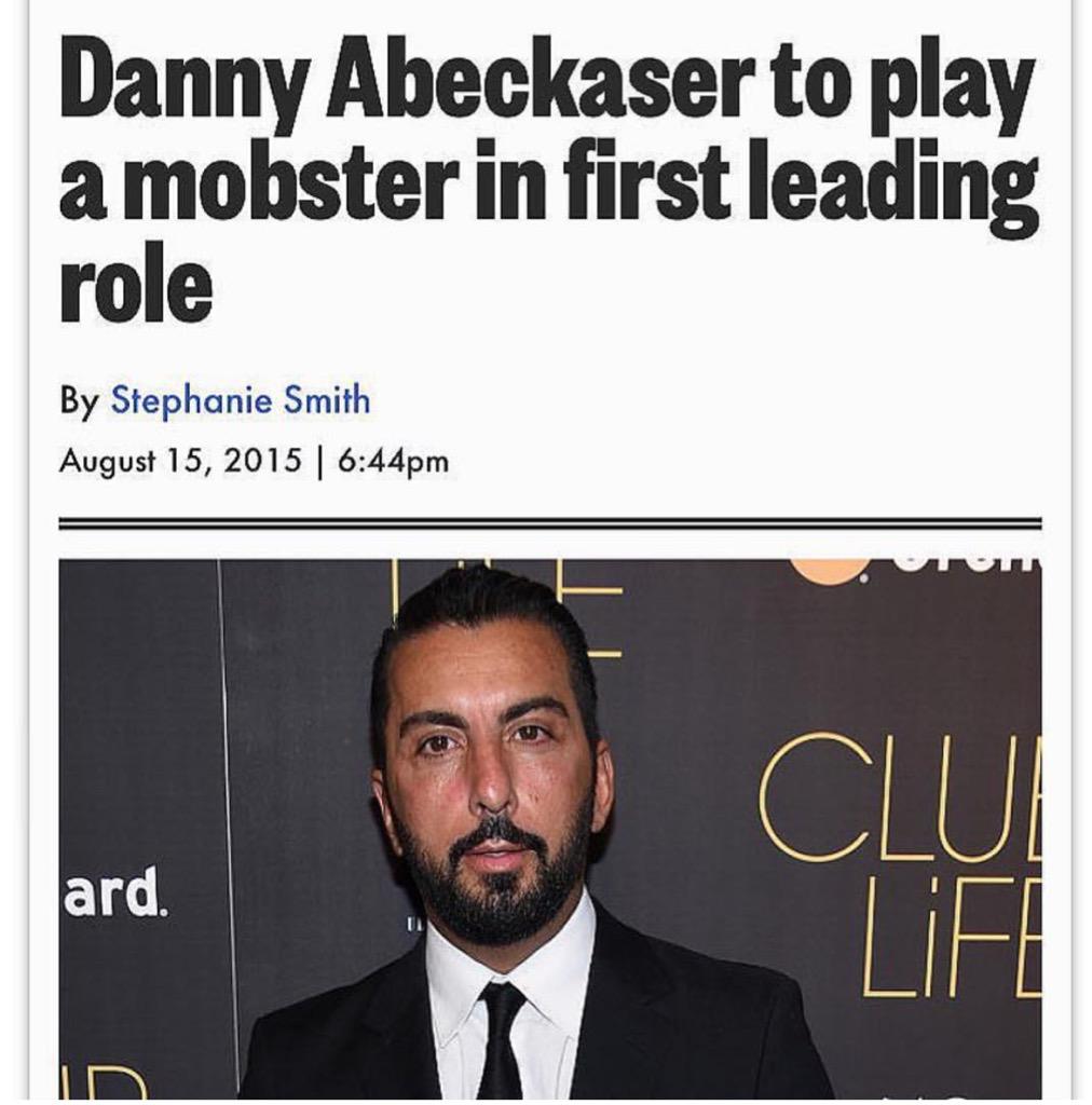 StandUpGuyMovie's tweet photo. Danny Abeckaser to play a mobster in first leading role http://t.co/ZUuLws2Um4 via @pagesix http://t.co/sHvHbxN0DU