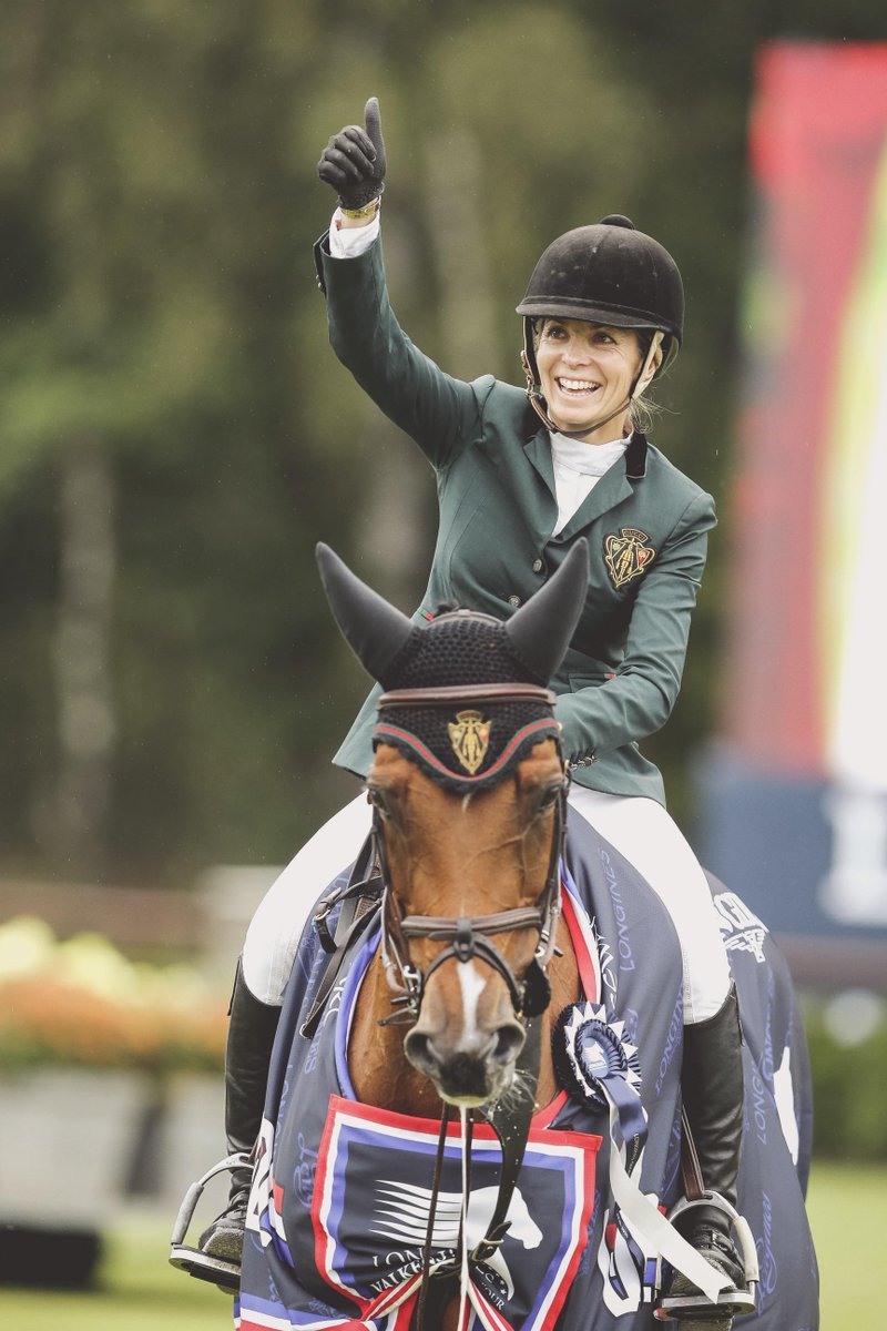 GCT_events's tweet photo. #TopShot of the day... It has to be this of @EdwinaAlexander &amp; Lintea Tequila after their epic win #LGCTValkenswaard http://t.co/B6dr2Sur3u