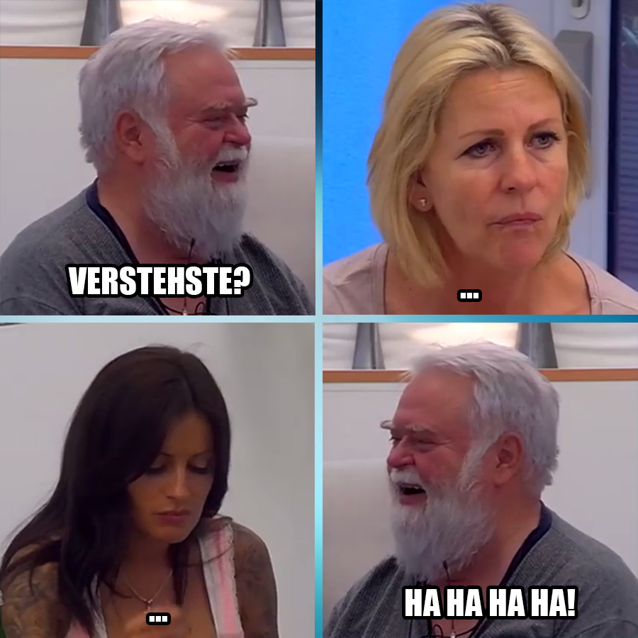 Promi Big Brother on Twitter: "Gag-Kanone #PBBWilfried ...