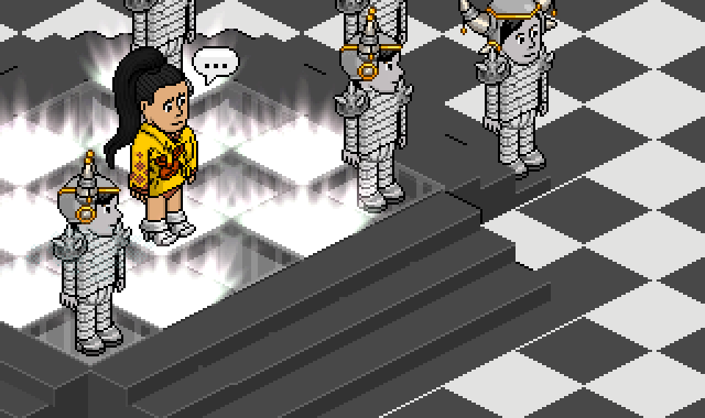 habborepublic's tweet photo. Katy Perry performing 'DARK HORSE' at the Habbo Super Bowl Halftime Show http://t.co/iFOFa2IB3X