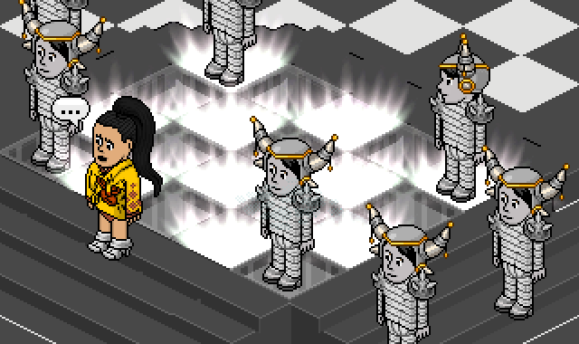 habborepublic's tweet photo. Katy Perry performing 'DARK HORSE' at the Habbo Super Bowl Halftime Show http://t.co/iFOFa2IB3X