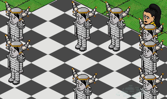 habborepublic's tweet photo. Katy Perry performing 'DARK HORSE' at the Habbo Super Bowl Halftime Show http://t.co/iFOFa2IB3X