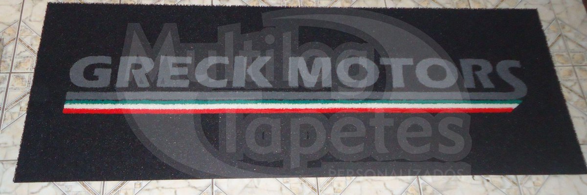 Multilogtapetes's tweet image. Capacho Tapete Personalizado - GRECK MOTORS.