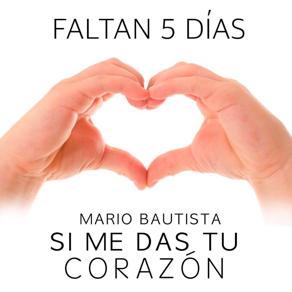 mariobautista_'s tweet photo. Gracias por hacer el TT  :') y entonces como dicen ustedes mis amores, solo faltan #5DiasParaSiMeDasTuCorazon ❤️ http://t.co/VyvDB6GAVX