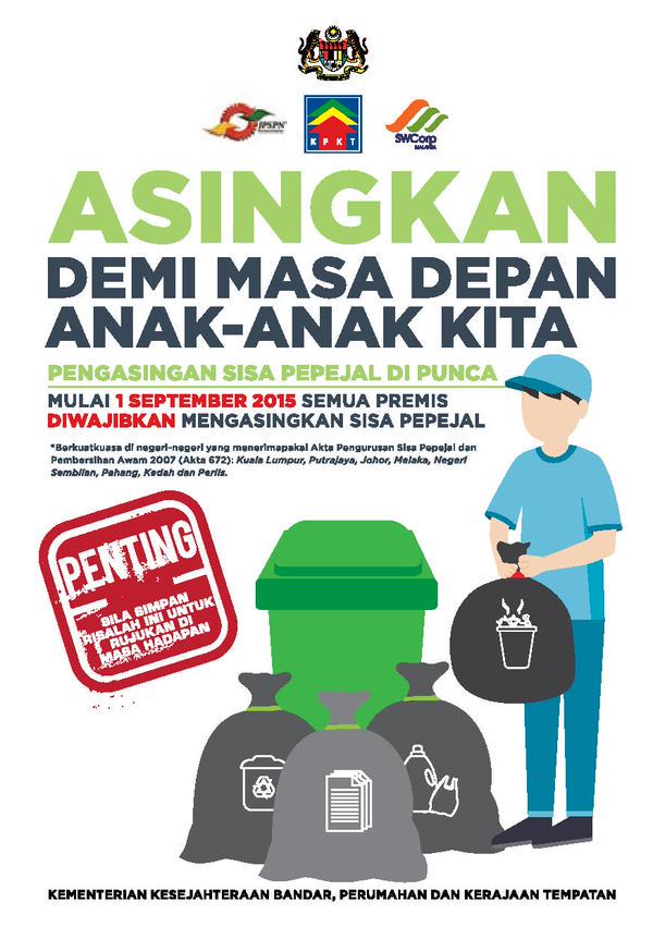 KPKT on Twitter: "Sudahkah anda asingkan sampah pada hari ...