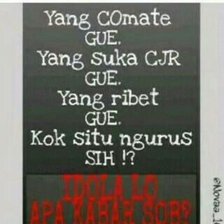 Bener gak mate ? #17anBersamaCJR *retweet*