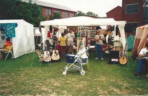 9th August 1992 - Cogglers Music at <a href="/warwickfolkfest/">WarwickFolkFestival</a>. That's me (<a href="/katebrew_/">Kate</a> ) in the pram, age 4 weeks!