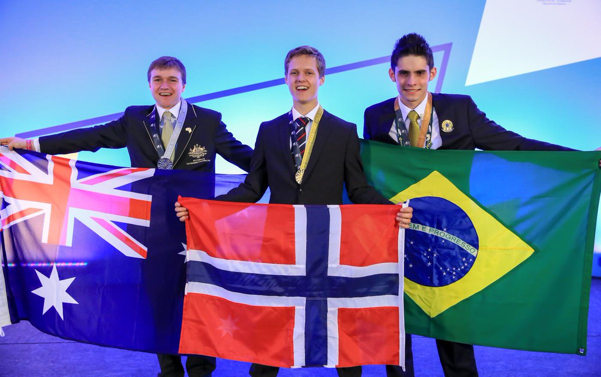 Industrial Mechanics Millwright
Gold: Martin Østnor, Norway
Silver: Joseph Pauley, Australia
Bronze: Gabriel Teles …