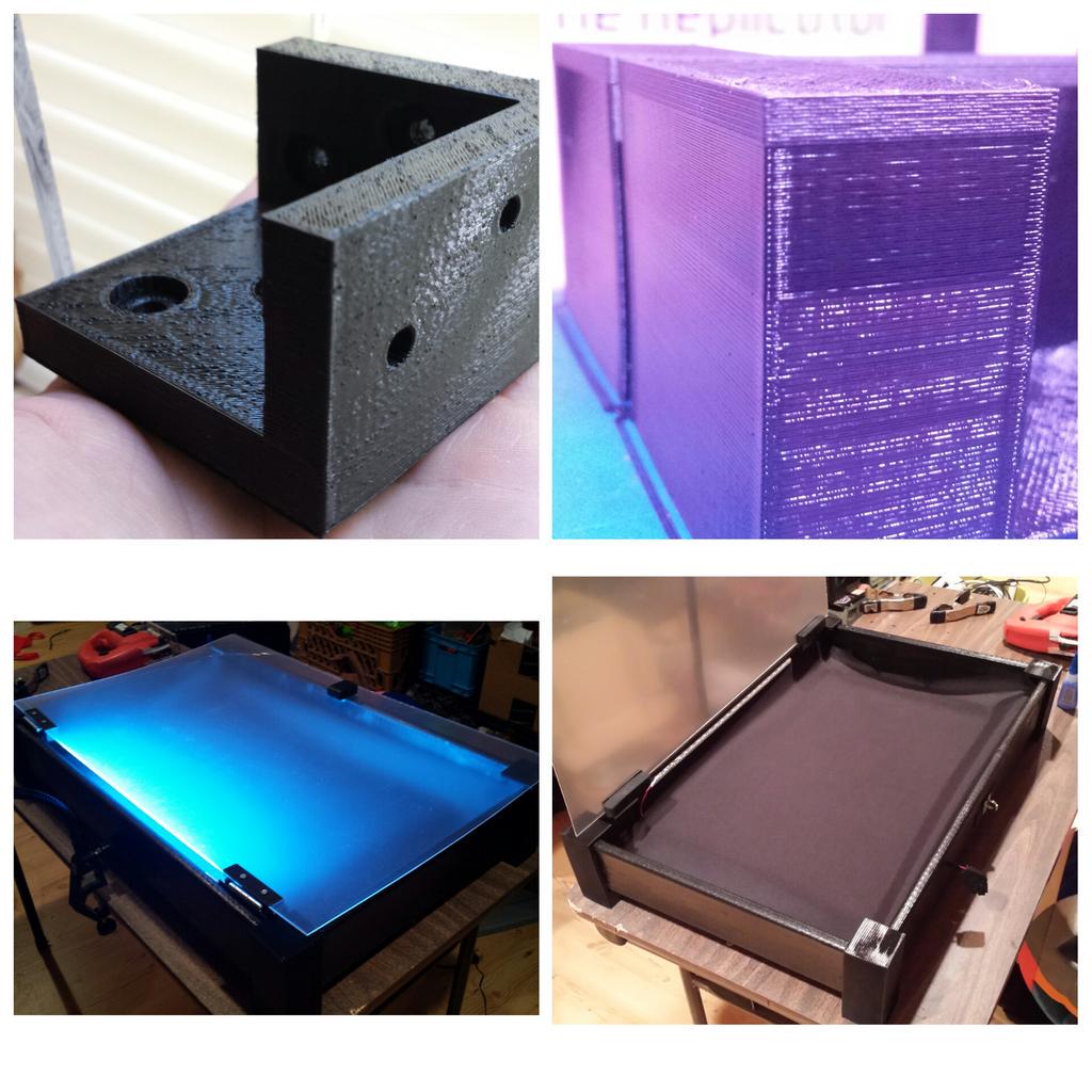 AtomJaay's tweet photo. Some custom display cases using @folgertech @Proto_pasta @3DPolymers @adafruit @IKEAUSA @Lowes http://t.co/OQSBjPK02i
