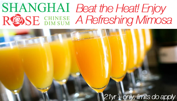 shanghairose_'s tweet photo. BEAT THE HEAT! - Enjoy a Complimentary Mimosa on Us... #shanghaidimsum #studiocity http://t.co/OKxY74gX8q