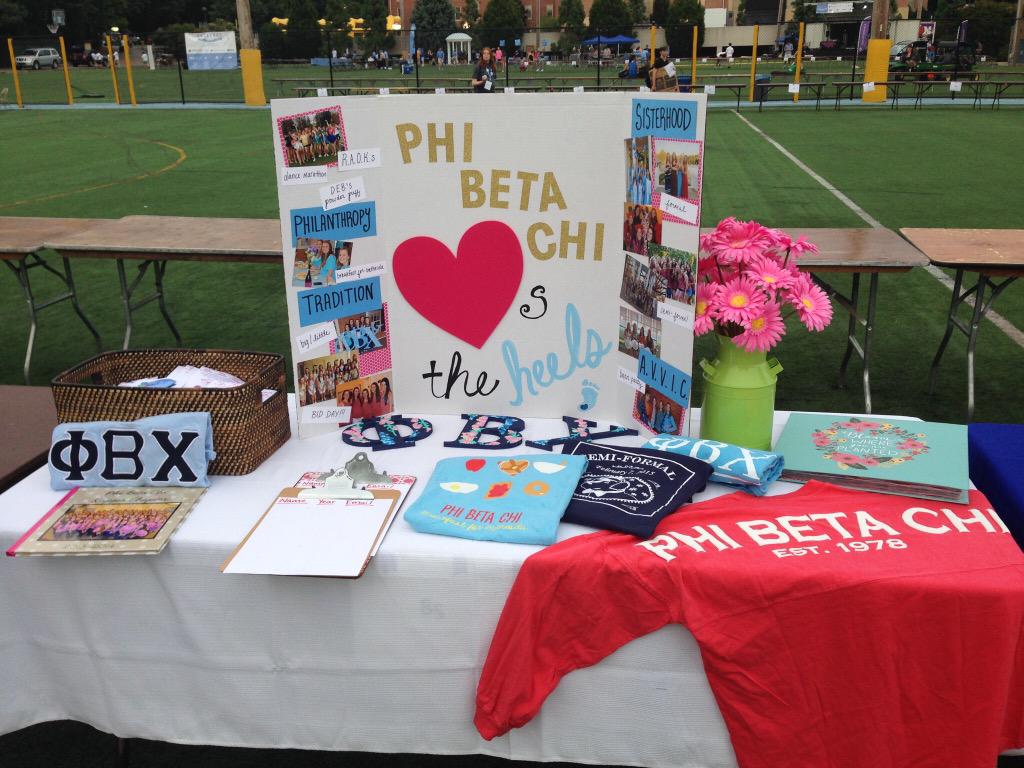 unc_phibetachi's tweet photo. We are all set up at Fallfest! Come visit us at Table 85!! #GoPhiBeta http://t.co/ZjEjuoV7hX