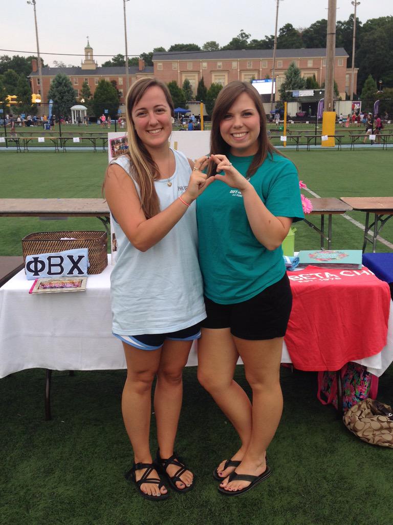 unc_phibetachi's tweet photo. We are all set up at Fallfest! Come visit us at Table 85!! #GoPhiBeta http://t.co/ZjEjuoV7hX