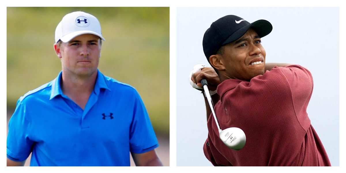 SportsCenter's tweet image. An incredible season for Jordan Spieth. His -54 combined score in majors beats Tiger Woods in 2000 for lowest ever.