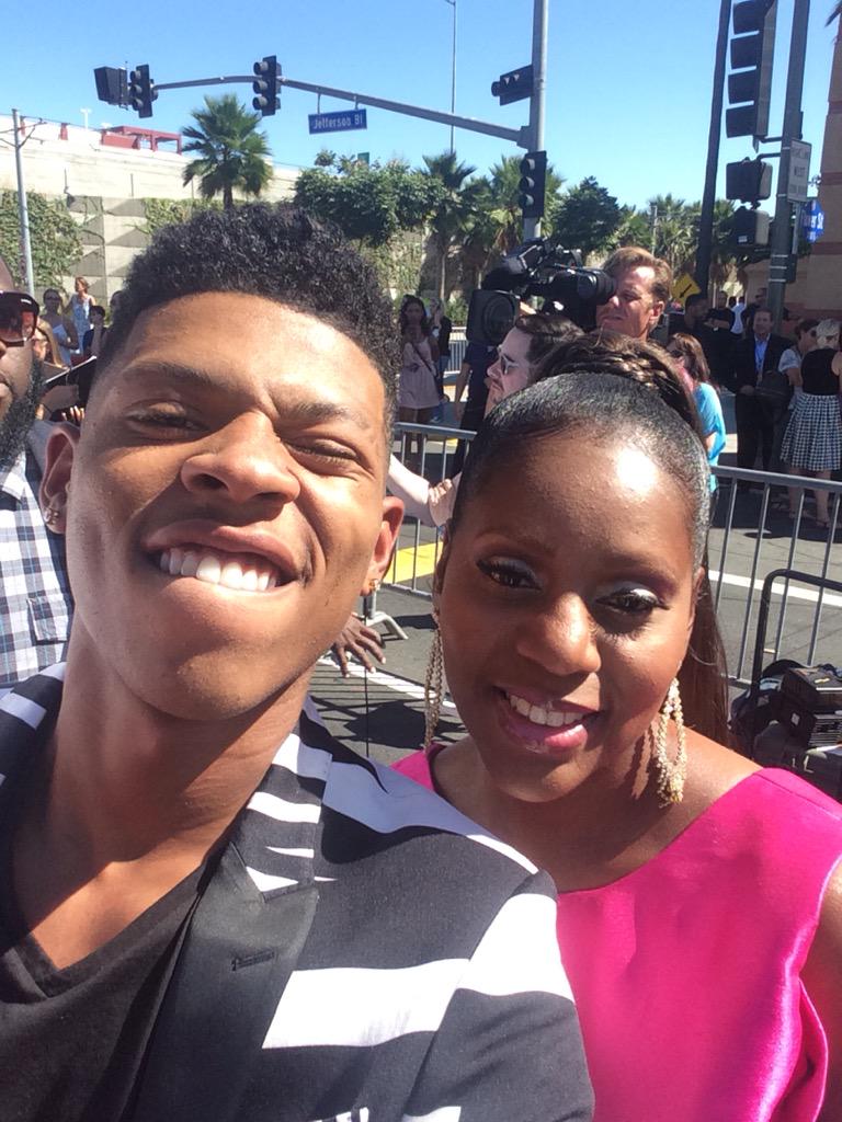 TeenChoiceFOX's tweet photo. What could be cuter than @YazzTheGreatest &amp; his mom on the #TeenChoice carpet?! #TeenChoiceAwards #Empire http://t.co/TtM107ecfX