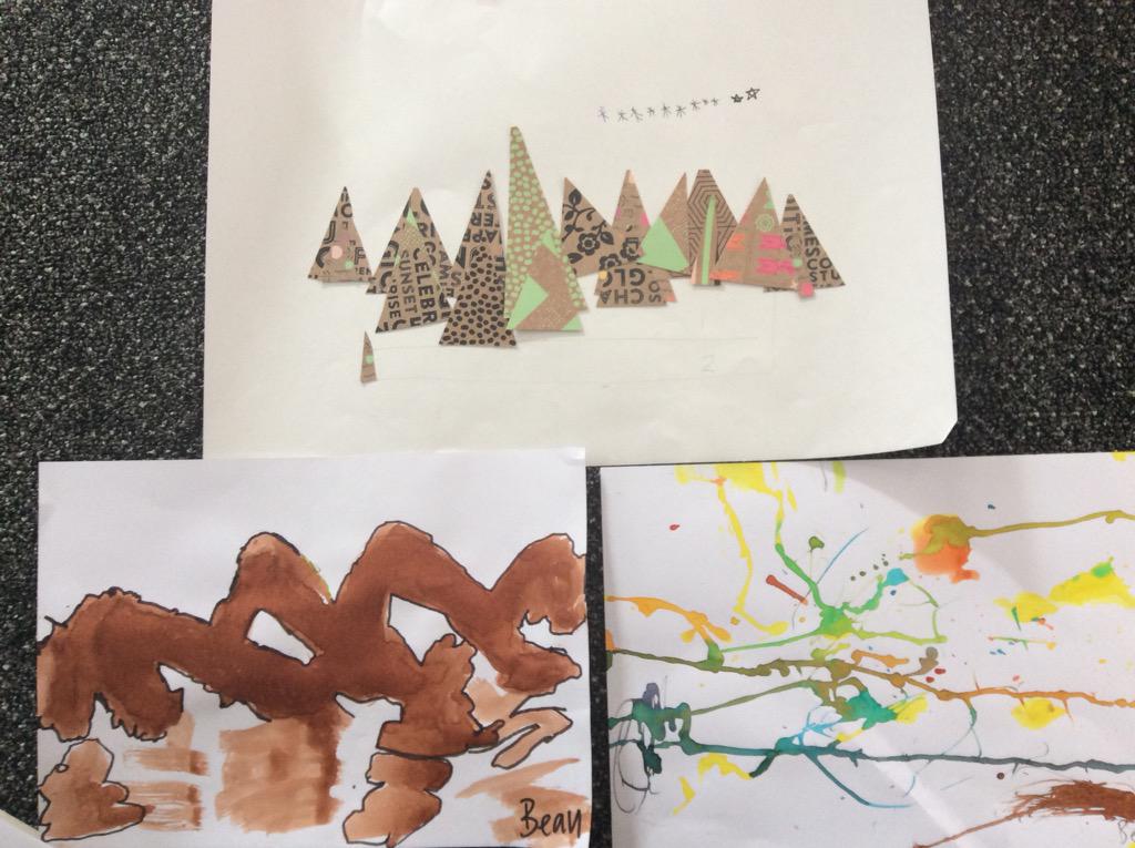 missmtweetsnz's tweet image. I drew over the mountains with felt pens. It was cool. Do you like my art? By Beau #CommentsForKids