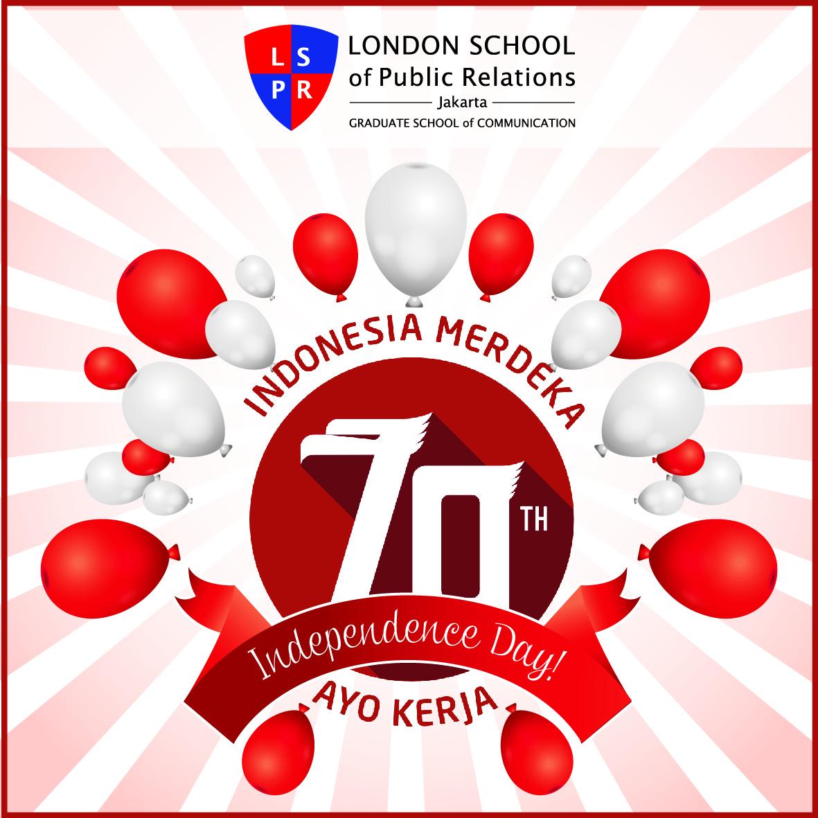 Dirgahayu Republik Indonesia ke-70. Indonesia Merdeka! Ayo Kerja! #Indonesia #DirgahayuRI70