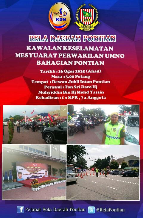 RELA_Johor's tweet photo. #PenugasanKawalanKeselamatan @RelaPontian  DS @Zahid_Hamidi @kprelamalaysia  @KDNPUTRAJAYA @relamalaysia @msrz81 http://t.co/11m2qdMyBA