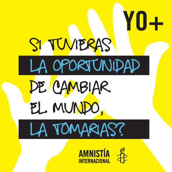 amnistiamexico's tweet photo. Si tuvieras la oportunidad de cambiar al mundo, ¿la tomarías? http://t.co/3jgtSuGiIs http://t.co/Nztgearx96