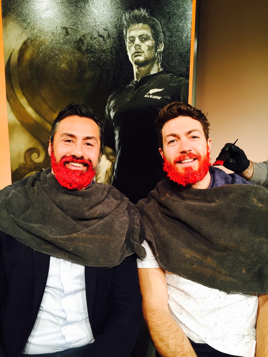<a href="/BPongia/">Brendon Pongia</a> and <a href="/Artgreen_/">Art Green</a> took on the Red Beard Challenge - don’t they look #REDiculous! bit.ly/1TKwpn6