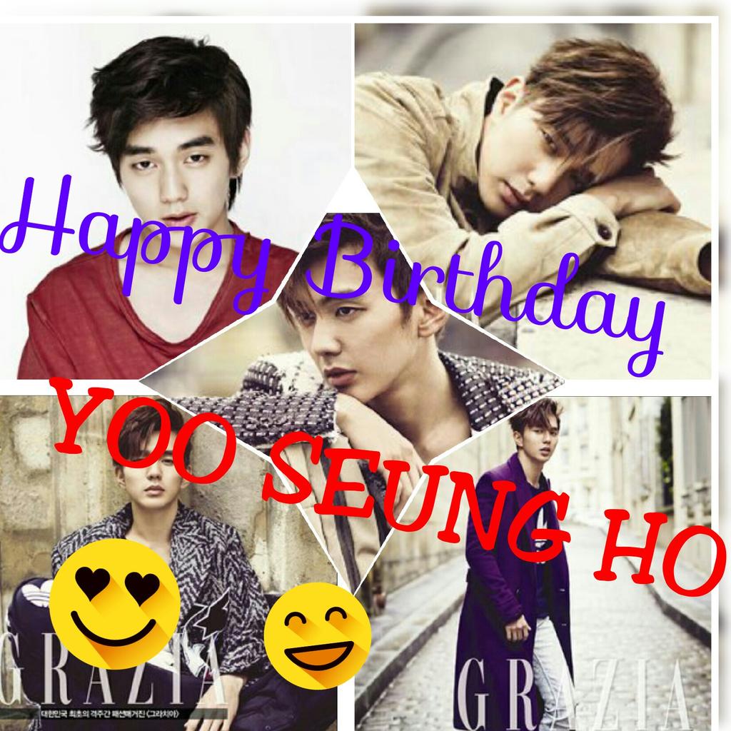Happy birthday yoo seung ho 