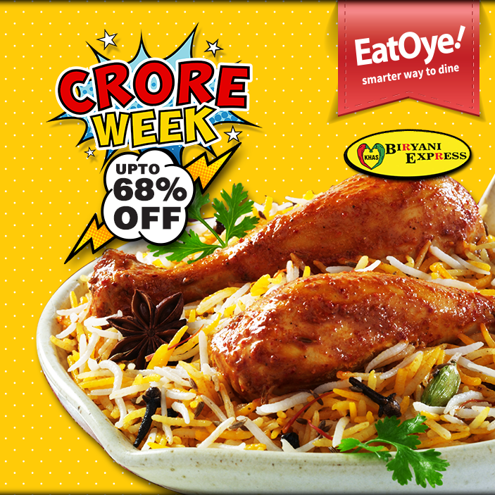 EatOyePK's tweet photo. #EatOye #CroreWeek
50% #Discount #deal at #BiryaniExpress, #Lahore only on #EatOye!
https://t.co/WWSn4S7Rju http://t.co/SpqfiaApQs