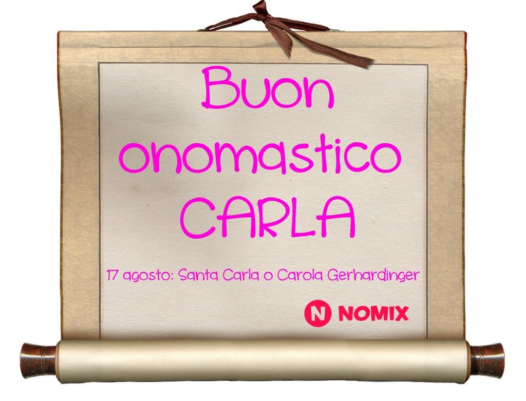 Nomix It Ar Twitter Buon Onomastico A Tutte Le Carla Ricorda Gli Onomastici Dei Tuoi Amici Con L App Di Nomix Http T Co 3azap2vf9x Http T Co Zia2cq5k9b