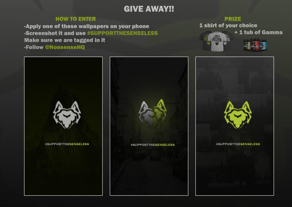 NonsenseHQ's tweet photo. Check out our latest #Giveaway Winner will be chosen on 8/22/15!  #SupportTheSenselss @GFuelEnergy @GammaLabs http://t.co/wXSBiZwEL5