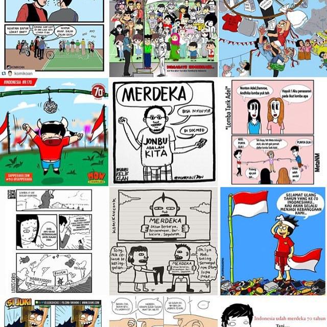 Merdeka Kumpulan Komik  70 Tahun Kemerdekaan Persembahan 