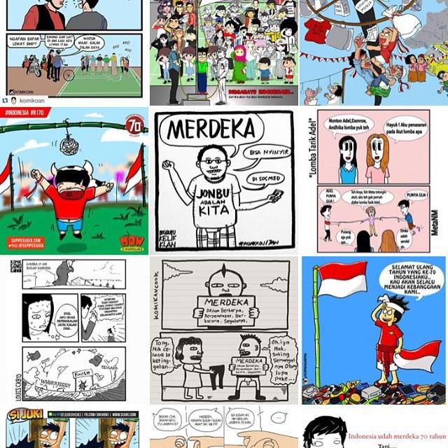 Merdeka Kumpulan Komik  70 Tahun Kemerdekaan  Persembahan 