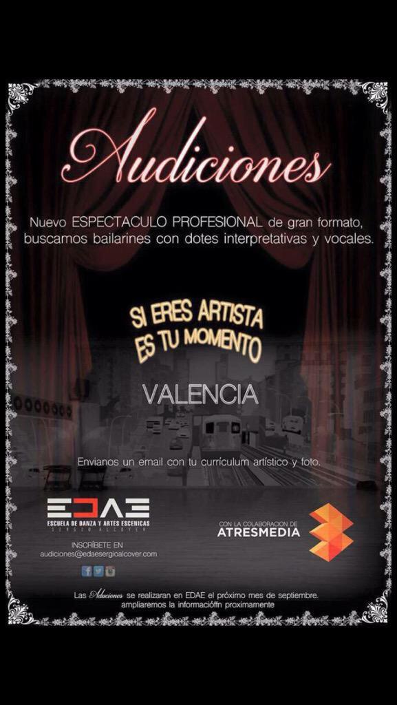 No pienses mas ¡si eres artista es tu momento! Apúntate y participa en nuestro nuevo espectáculo.