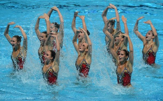 #finakazan2015 RECORD:
#TeamRussia took 8 GOLD medals out of 9 possible in #synchro #FINAworlds