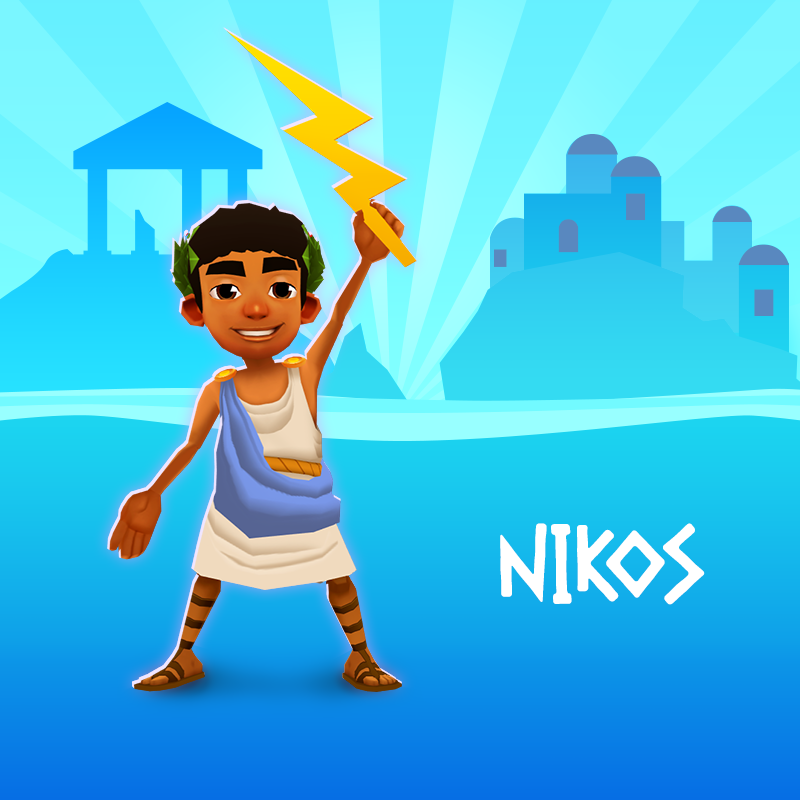 Kiloo Games Introducing Nikos The Newest Member Of The Subwaysurfers Go Explore The Spectacular Greece Subway With Him Http T Co Tvxzulggwg