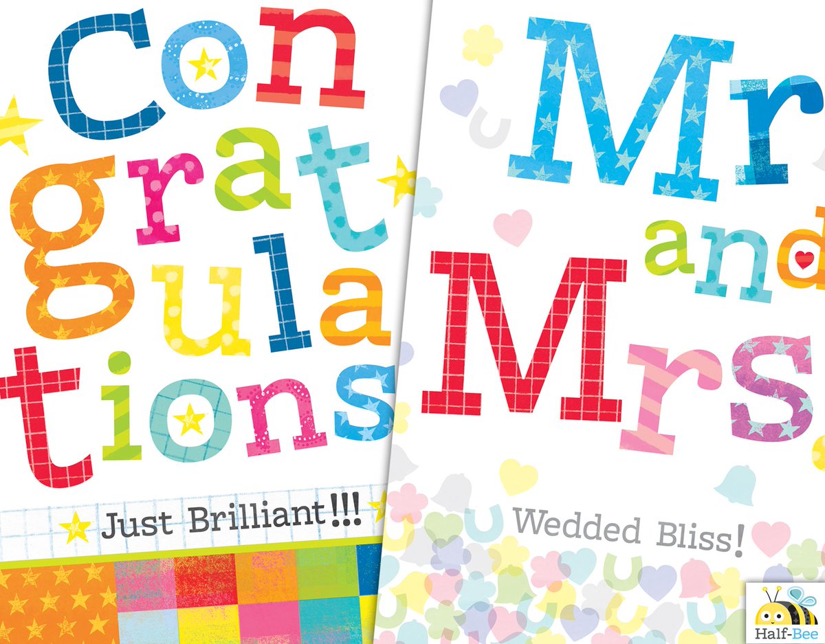 Half_BeeDesign's tweet image. Congratulations &amp;amp; Wedding Cards bursting with colour coming soon... #congratulations #weddingcards #mrandmrs #cards