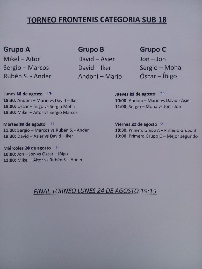 ElSoto_Angu's tweet photo. Ya está en marcha el torneo de frontenis. Categorias absoluta y sub 18. http://t.co/3xpQBXtl61