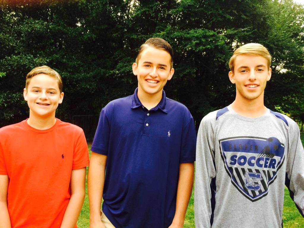 coachjaylargen's tweet photo. Mr Largens Bunch on the first day in the great @CloverEagles #CSDKICKOFF15 http://t.co/OXBjYR4BJq