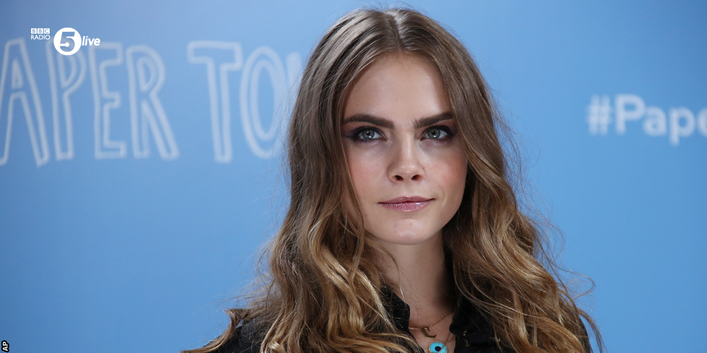 bbc5live's tweet photo. We're exploring what it means to be happy - here's Cara Delevingne's take: http://t.co/jdUtNbdMNu #5livehappy http://t.co/Hy9JNAxtMV
