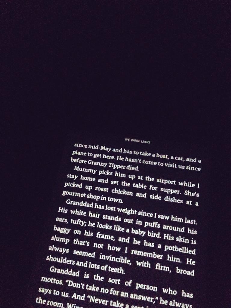 HeyWildfire's tweet photo. .@LaurentLacey is finally reading #WeWereLiars by @elockhart 💙 http://t.co/UFeix9Ms7g
