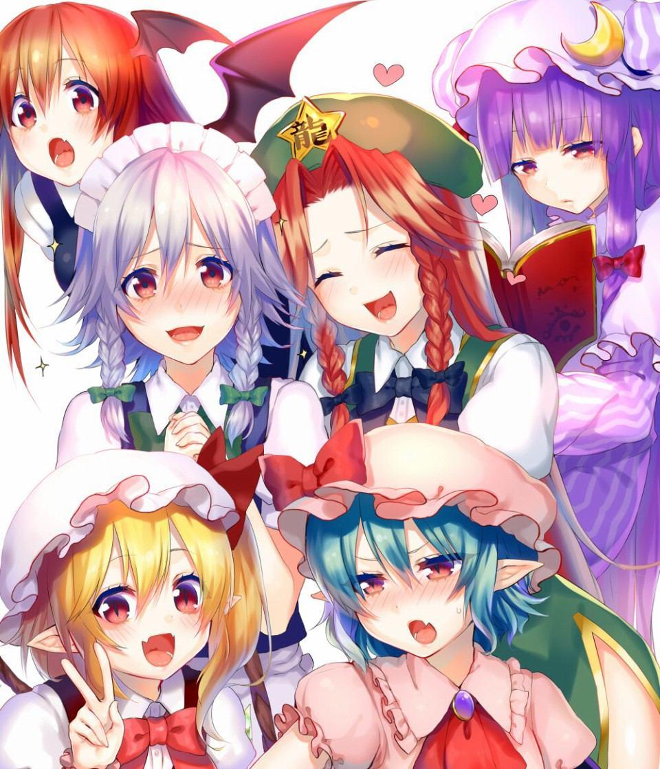 輝神 東方 アニメ ゲームlove Twitter પર 紅魔館のメンバー集合w 東方好きな人ｒｔ 中に好きなキャラがいる人ｒｔ Http T Co Bqphukej6x