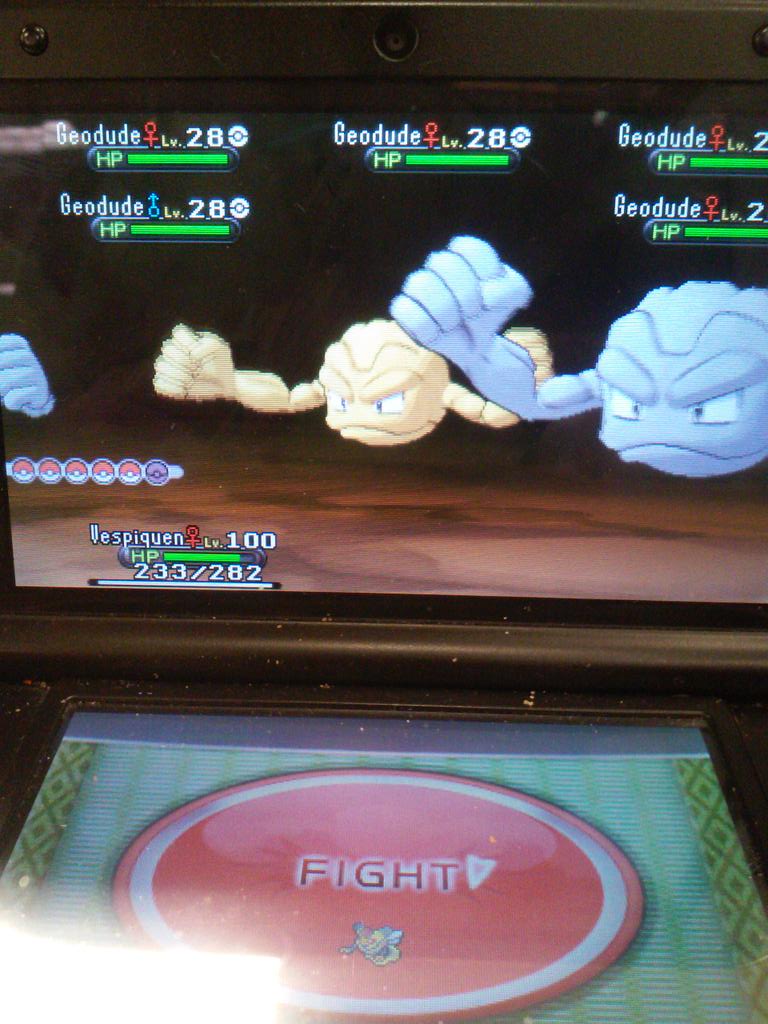ShinyProfessor's tweet photo. Shiny geodude in about 6 hordes at work while on break #workshinies http://t.co/1rga68Wn4v
