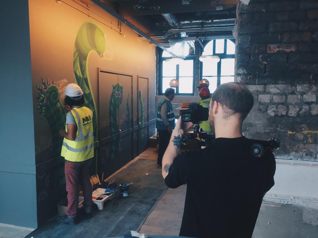 UpsidesMedia's tweet photo. @joshinreallife during our shoot with @wahaca in Manchester http://t.co/NXyhQiI0RG