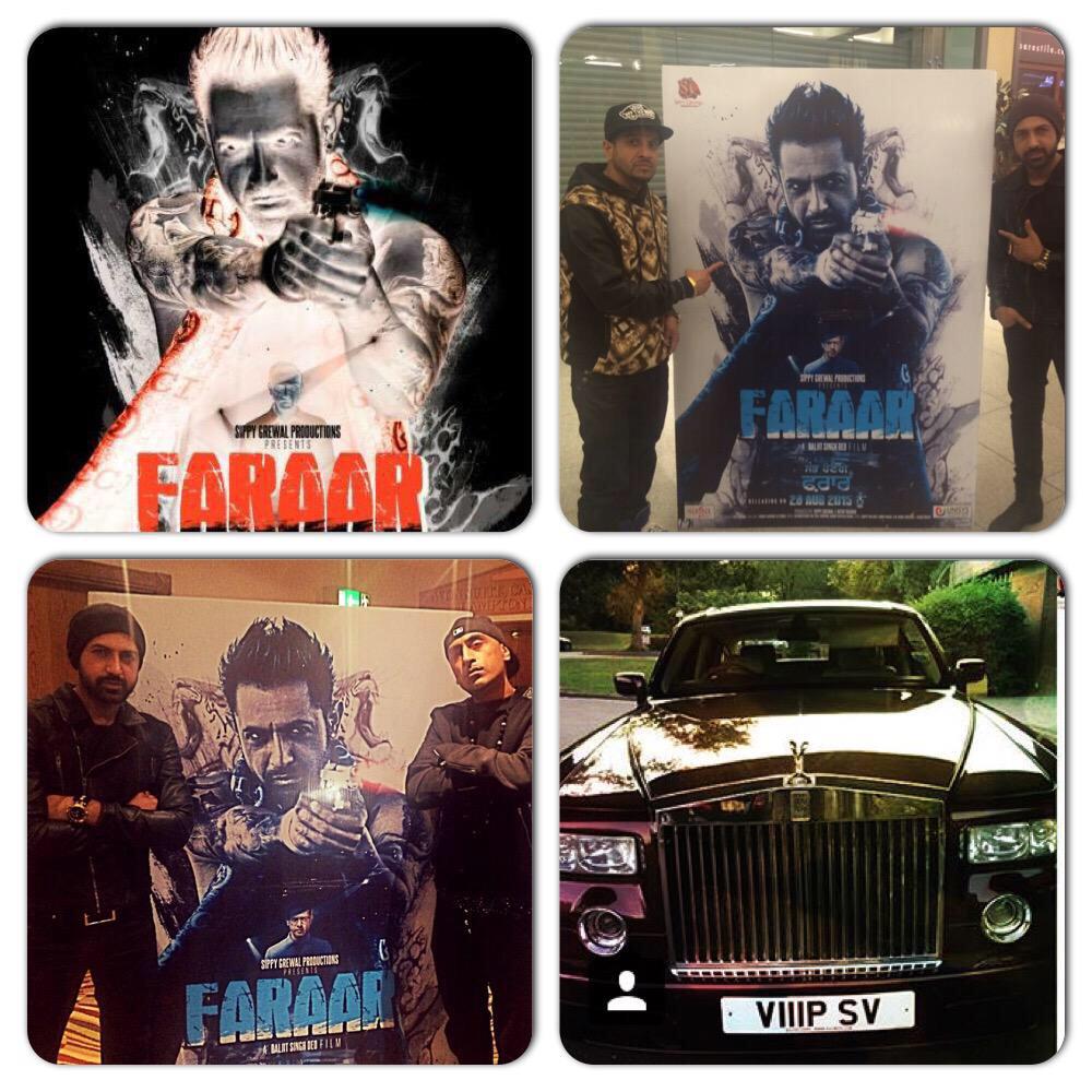 svlimos's tweet photo. The RR Phantom on press tour for next few days with @igippygrewal for latest film #faraar @filmonixuk @PunjabiPR http://t.co/zN8QJY62YA