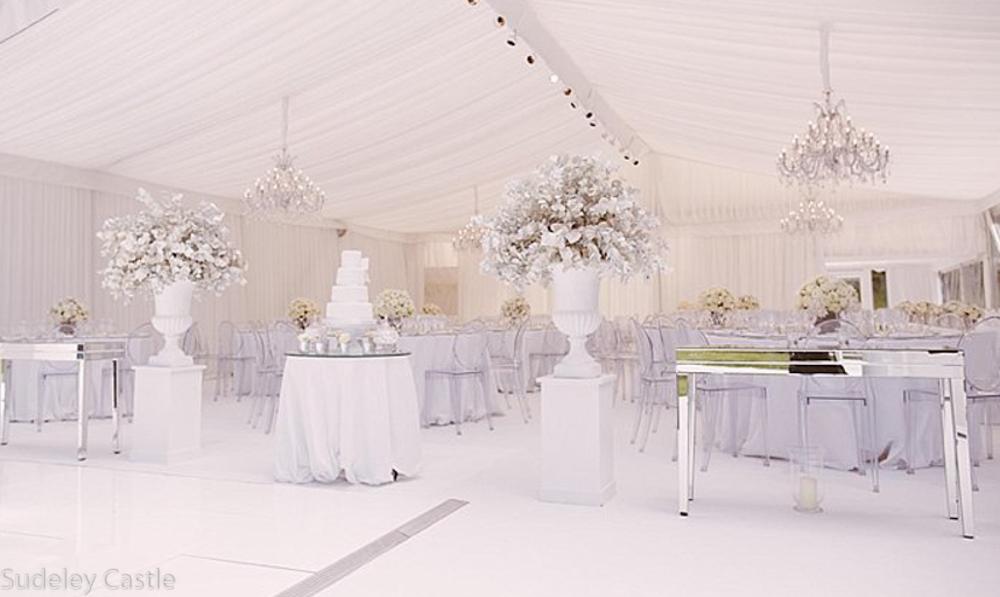 KnightLightEvnt's tweet image. Its a nice day for a white wedding.  This monochrome look really rocks knightlightevents.co.uk/wedding-lighti… #CotswoldWeddings