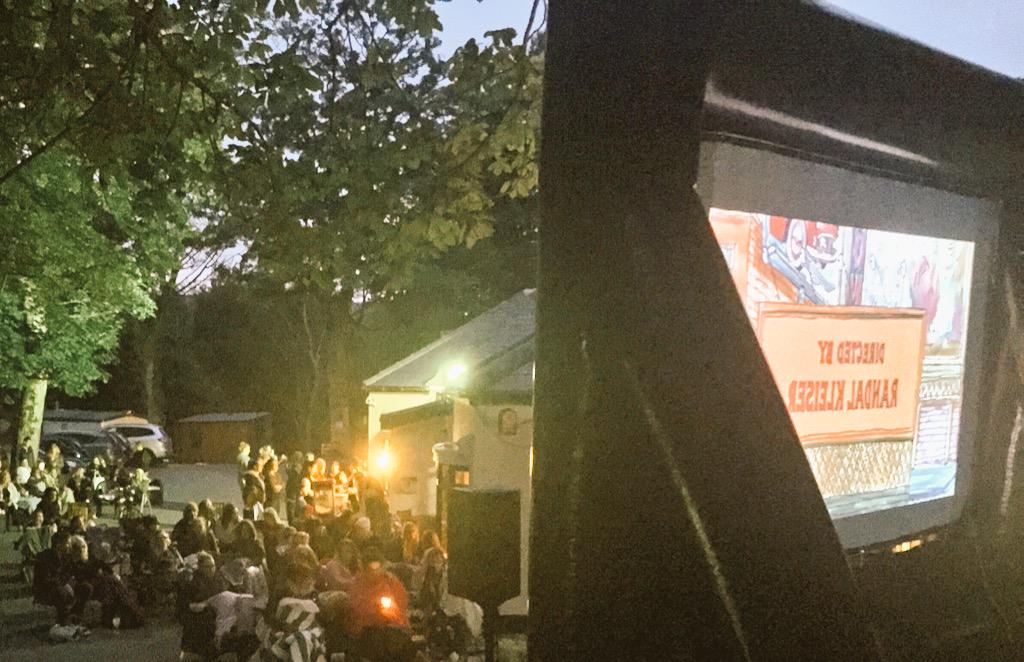 Gisdacyf's tweet photo. Great night at Ogwen Bank Saturday night with @CinematicGISDA. Full house for Grease under the stars. http://t.co/hKY0Qmj9qM