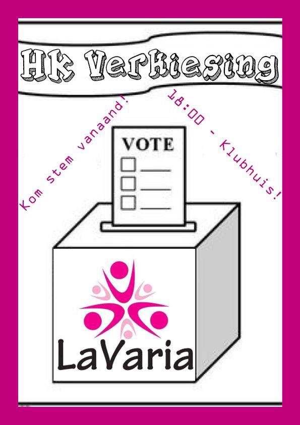 Kom stem vanaand vir jou HK! 18:00 by die klubhuis!