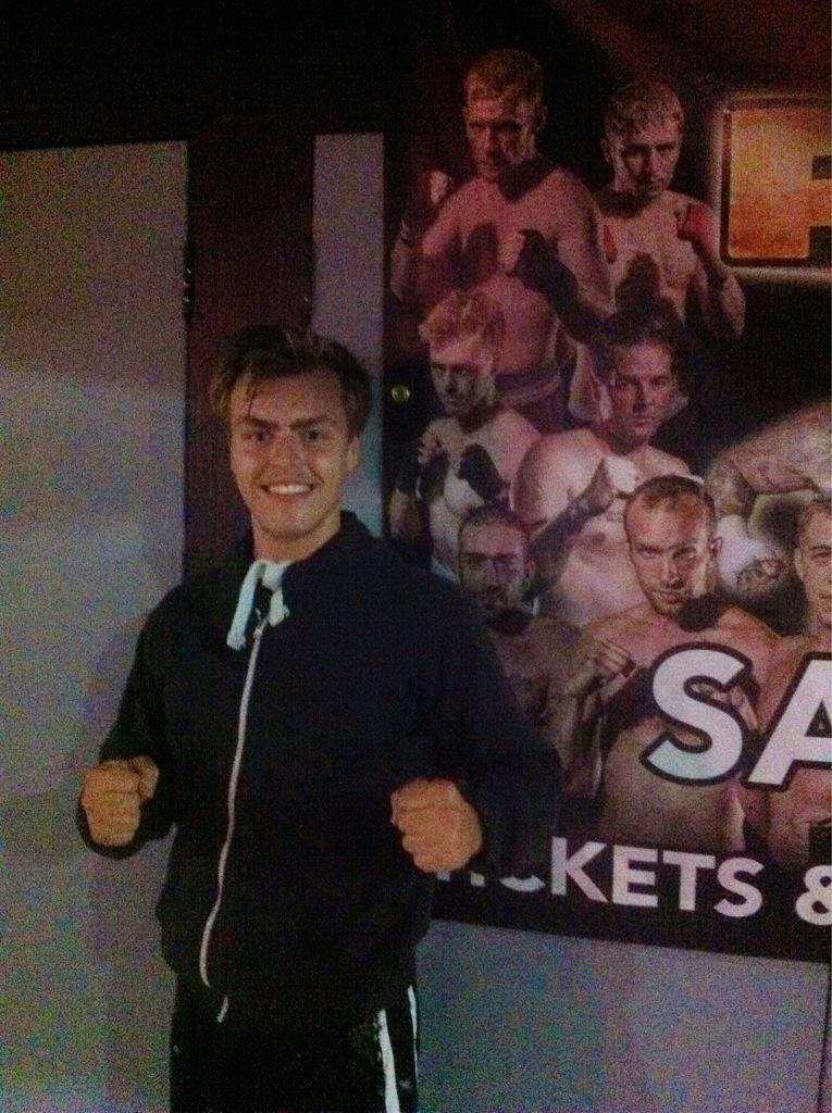 H123David's tweet image. Went on a lovely run and look what I saw only the new poster for my fight on the 12th of September