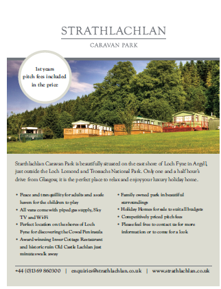 SDM_ADVERTISING's tweet photo. Luxury #holidayhomes for sale @strathlachlanCP on the stunning East shore of #Lochfyne #caravans http://t.co/MRkyDE2NLv