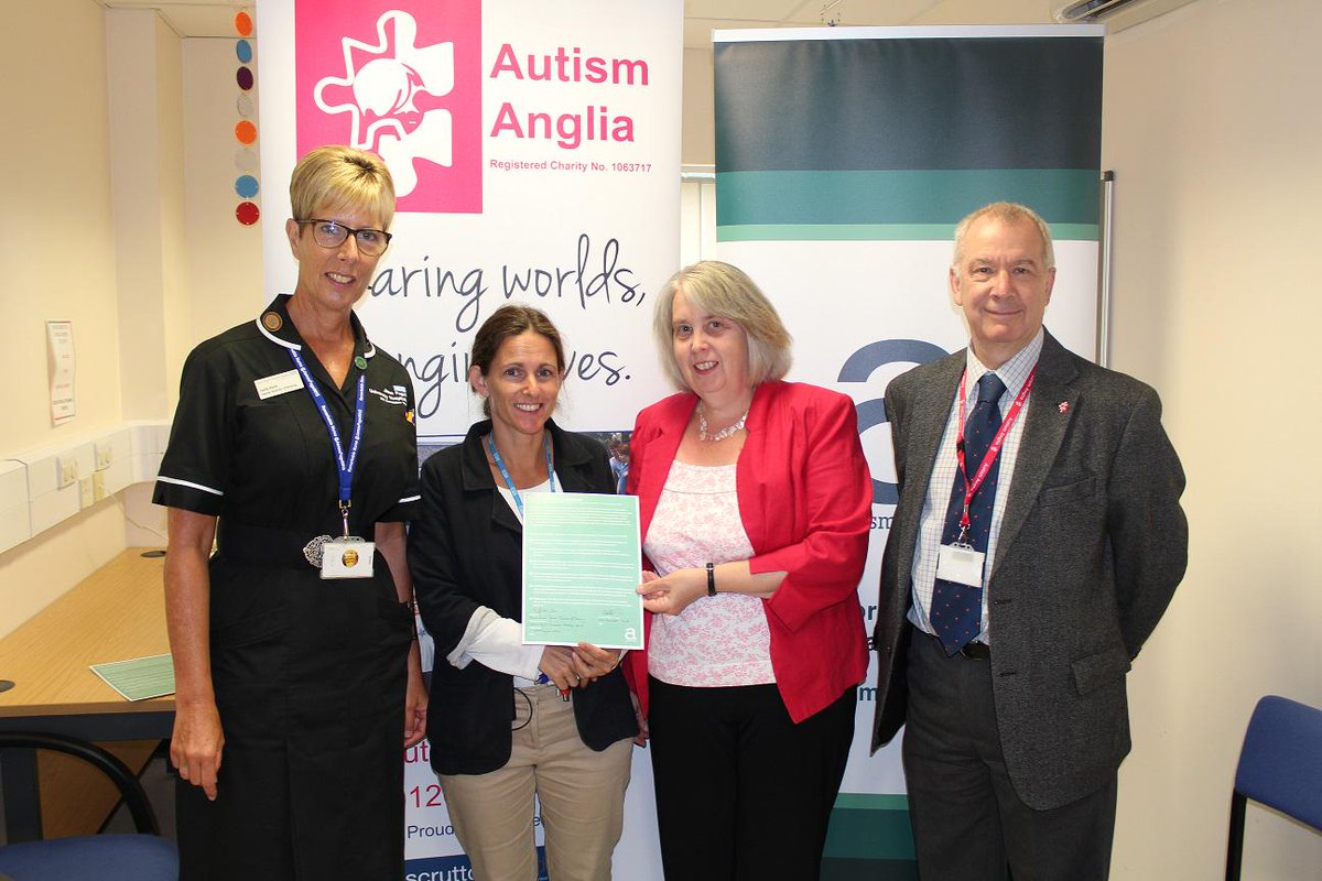 JamesPagetNHS's tweet photo. First hospital in East Anglia to sign the Autism Charter, supporting patients, visitors &amp; staff! @Autism_Alliance http://t.co/XToypja04r