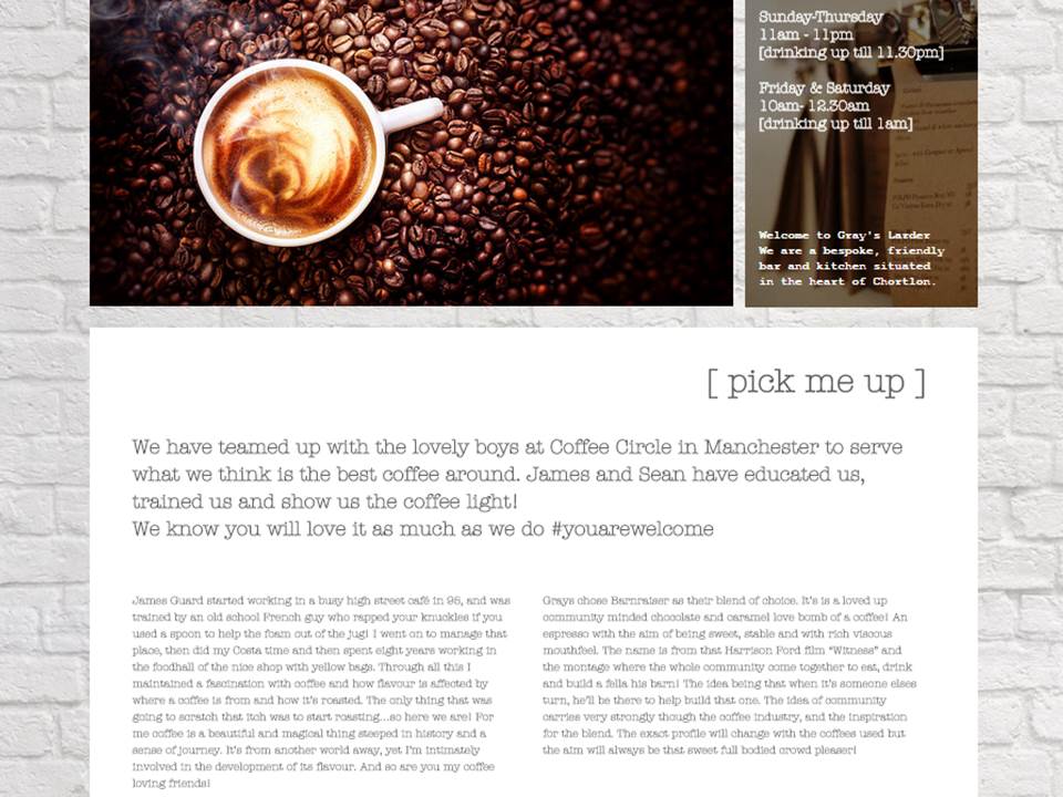 Kick start your week with one of our locally sourced #coffees by <a href="/CoffeeCircle/">Heart and Grafted</a>. Open 11am today. #chorlton #freewifi