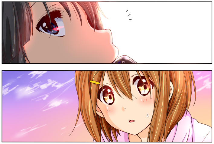 澪から目が離せない唯 